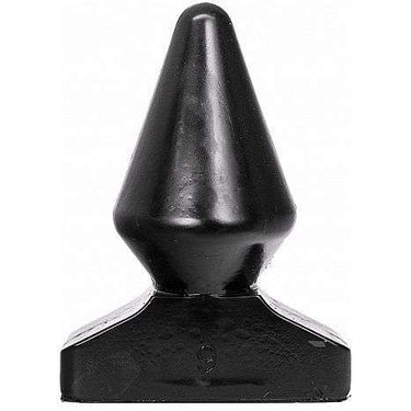 Plug anale conico All Black, stimolazione e comfort sicuro